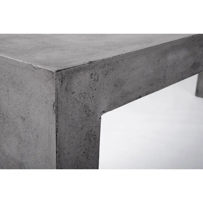 Ryland Concrete Dining Table 1.6m with Ryland Concrete Bench 1.4m and 2 Ryland Concrete Stools - 10 - Concrete table with