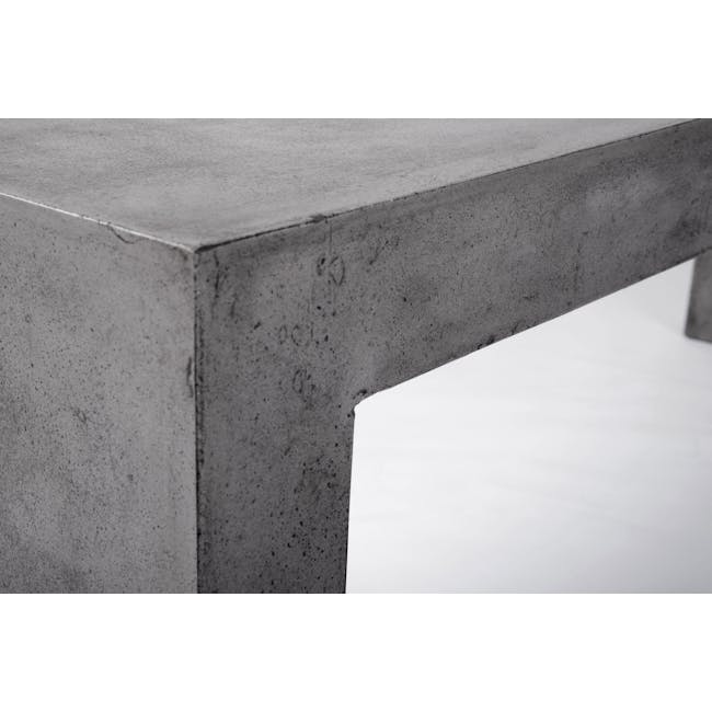 Ryland Concrete Dining Table 1.6m with Ryland Concrete Bench 1.4m and 2 Ryland Concrete Stools - 9