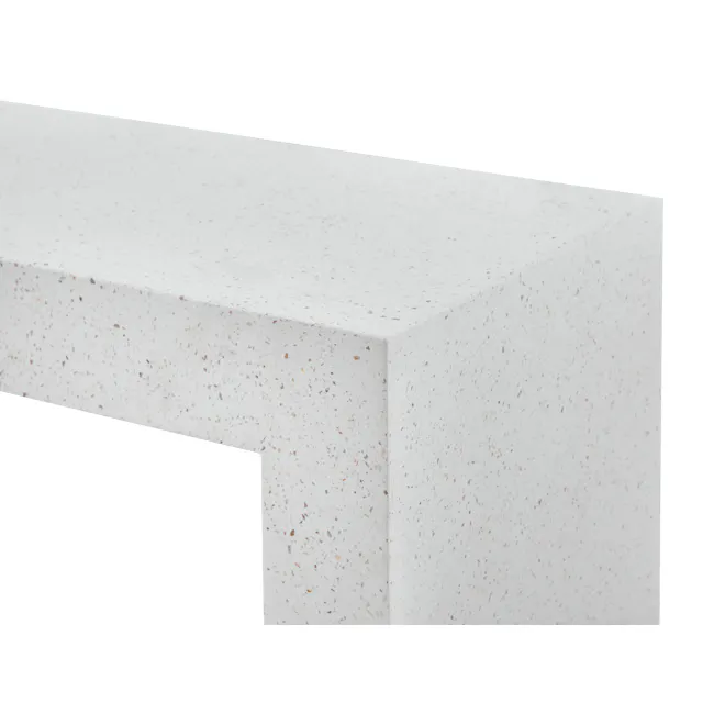 Ryland Terrazzo Bench 1.4m - 2 - White speckled countertop, modern kitchen counter, textured surface, marble countertop