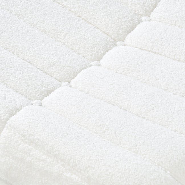 Hayward Ottoman - White Boucle (Fabric) - 3