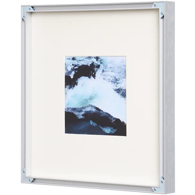Midnight Waves Stainless Steel Framed Wall Art 40 x 40cm - 5