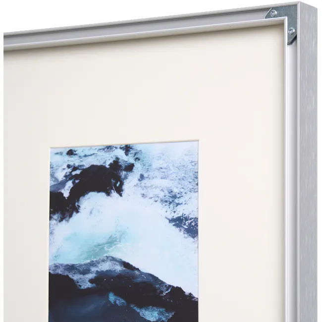 Midnight Waves Stainless Steel Framed Wall Art 40 x 40cm - 3