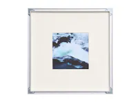 Midnight Waves Stainless Steel Framed Wall Art 40 x 40cm