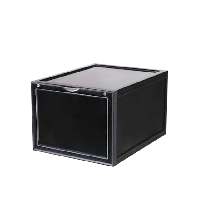SoleMate AJ Premium Jumbo Shoe Box - Black - 0