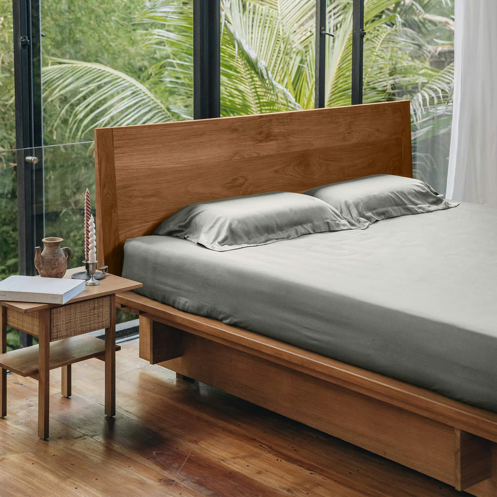 Heveya® Bamboo Fitted Sheet Set - Sage (5 Sizes)