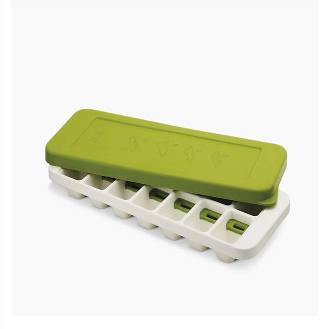 Joseph Joseph Quick Snap Easy Release Ice-Cube Tray w/Stackable Lid - Green - 3
