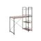 Conner Study Table with Shelves 1m - Black, Walnut
