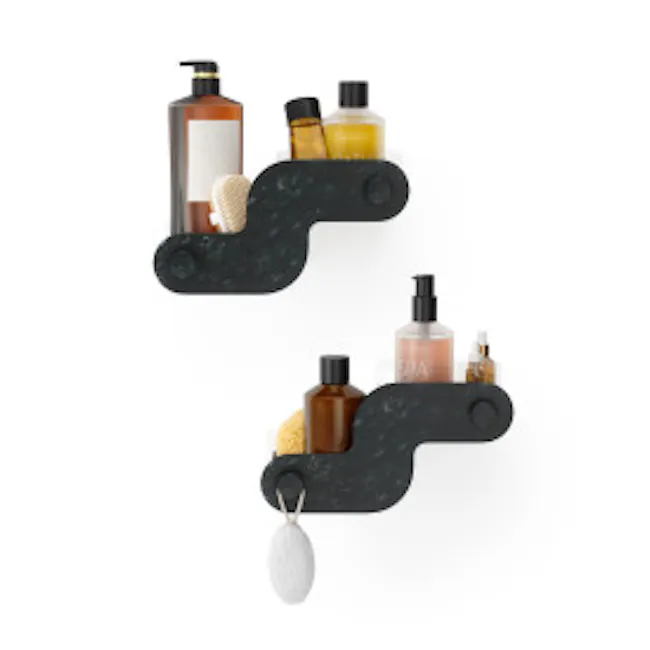 Nami Adhesive Bin Set of 2 - Ocean Black - 9