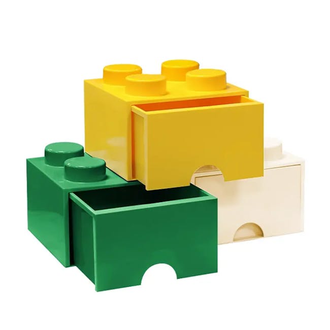 Skyler Building Block Stackable Storage Box - Yellow - 2