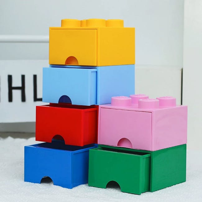 Skyler Building Block Stackable Storage Box - Yellow - 5