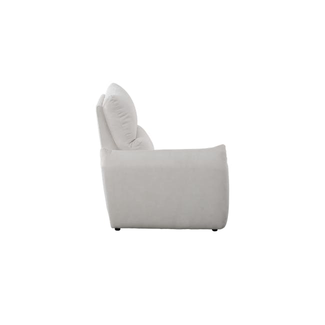 Lloyd 2 Seater Power Recliner Sofa - Misty Grey (Scratch Resistant) - 20 - Modern minimalist sofa, light gray fabric