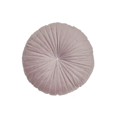 Fenni Round Velvet Cushion - Mauve