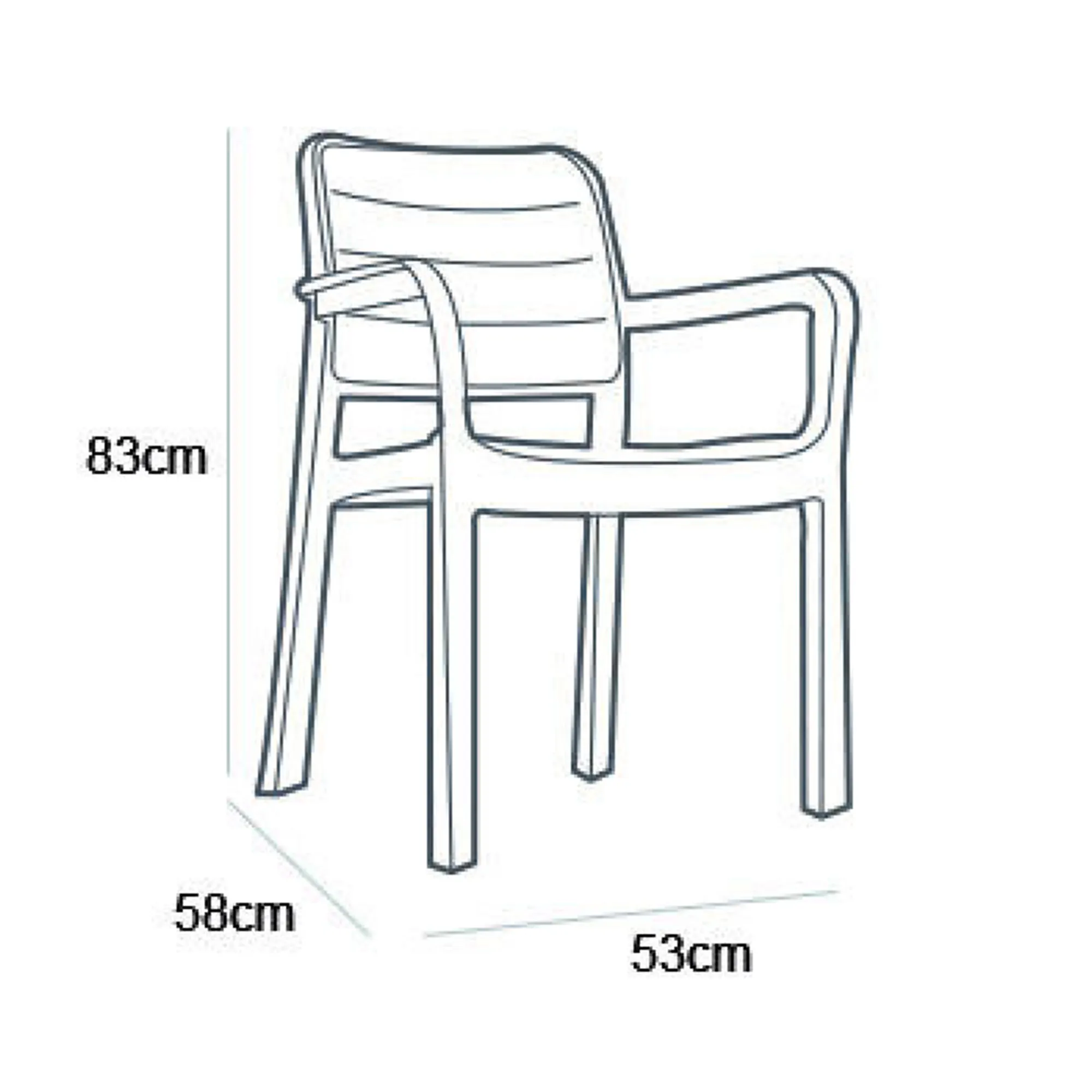 Girona Outdoor Dining Table 1.6m with 4 Tisara Chair Set - Cappucino - 13