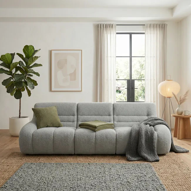 Tara 4 Seater Sofa - Dark Grey - 3