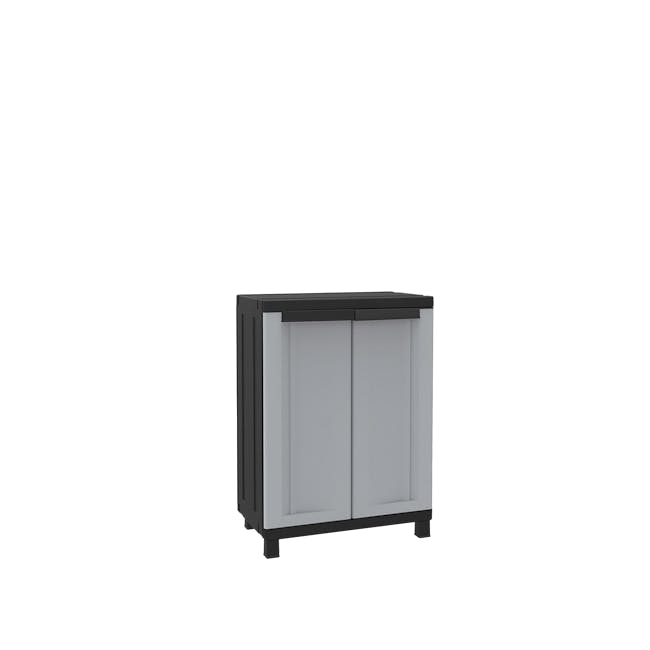 Terry TwistBlack680 Low Outdoor Cabinet - 1 - Modern minimalist cabinet, sleek design, contemporary furniture, stylish
