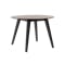 Ralph Round Dining Table 1m  - Black, Cocoa - 1