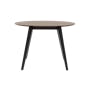 Ralph Round Dining Table 1m  - Black, Cocoa - 2