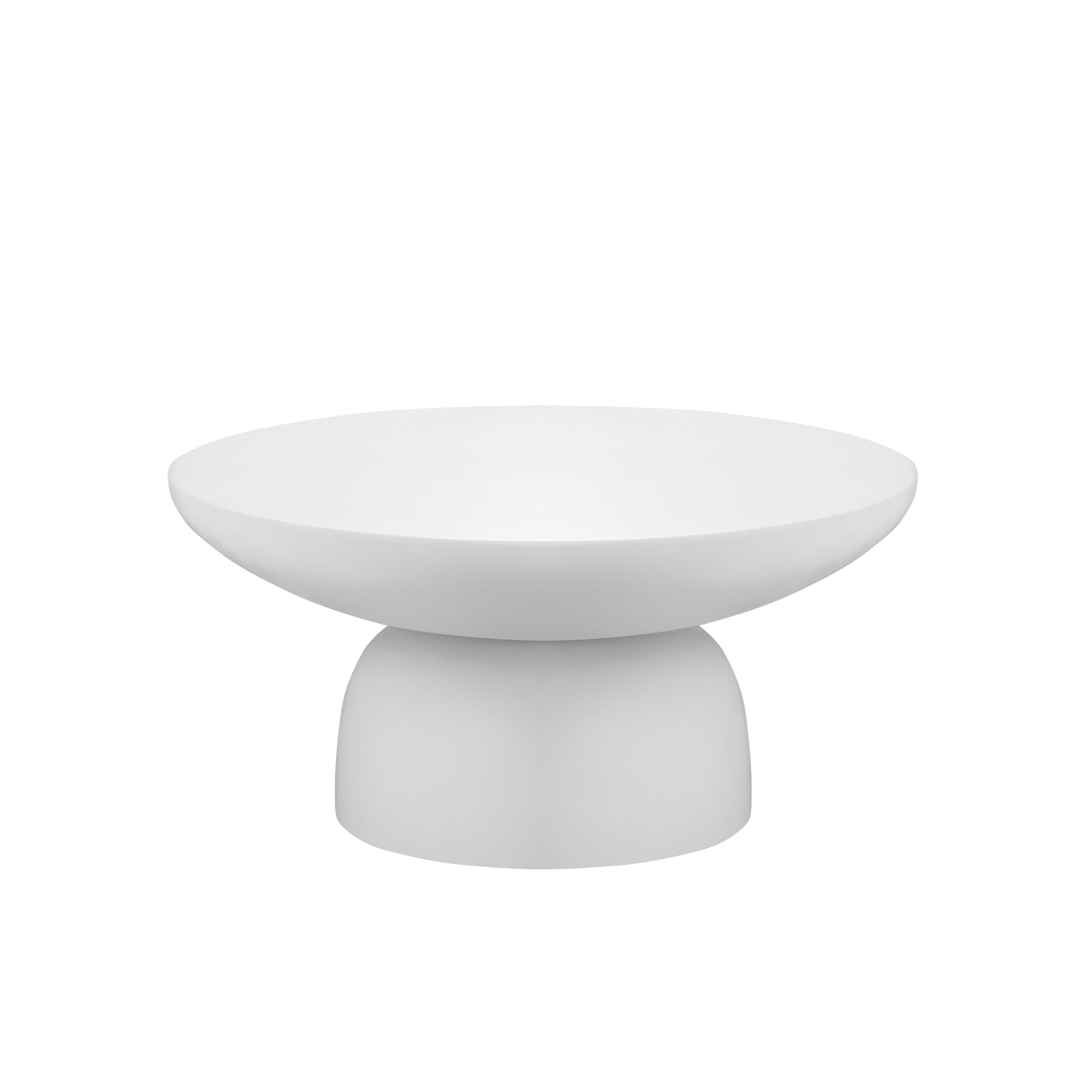 Veronica Concrete Round Coffee Table - Ivory