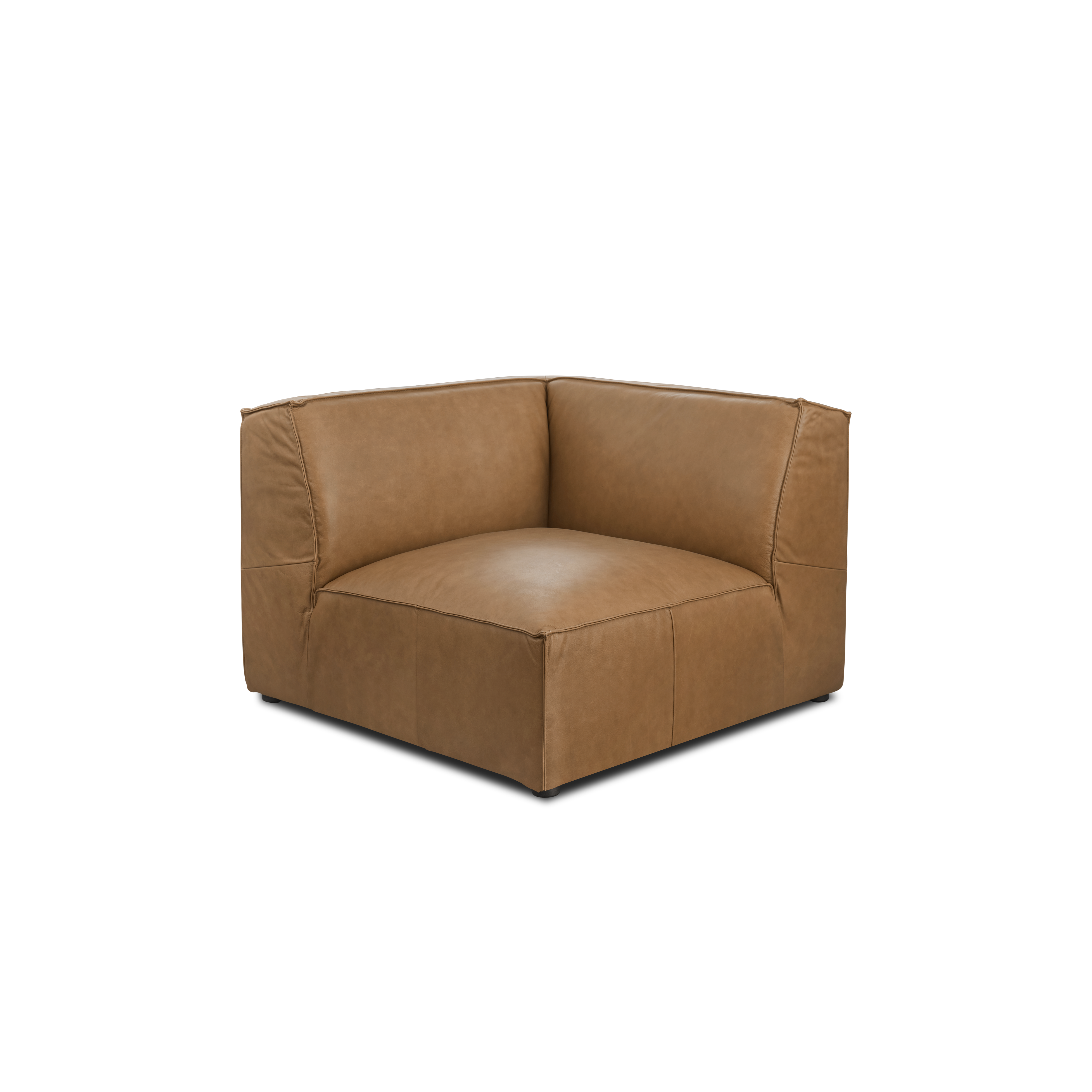 (As-is) Everest Corner Unit - Saddle Tan (Premium Aniline Leather)