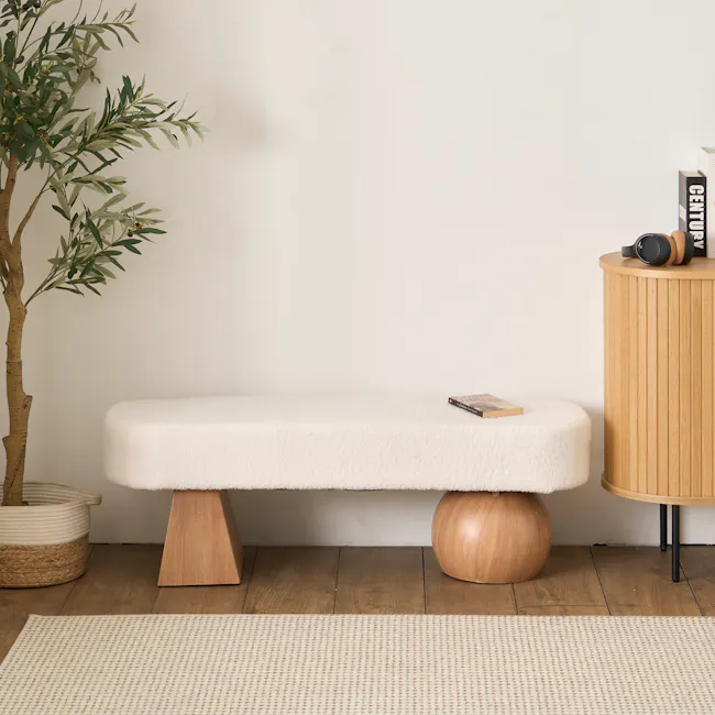 Petra Bench 1.2m - Natural - 3