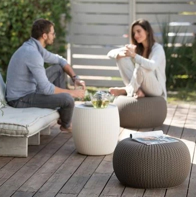 urban knit pouf