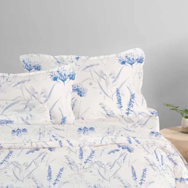 Robinsons Cool Bamboo Printed Bed Sheet Set Hotel Collection - Misty Bloom (4 Sizes) - 1