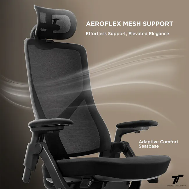 TT Aeroflex Ergochair - Navy Blue - 3