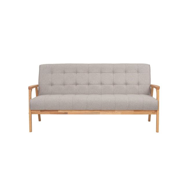 Tucson 3 Seater Sofa - Natural, Dolphin Grey (Fabric) - 0