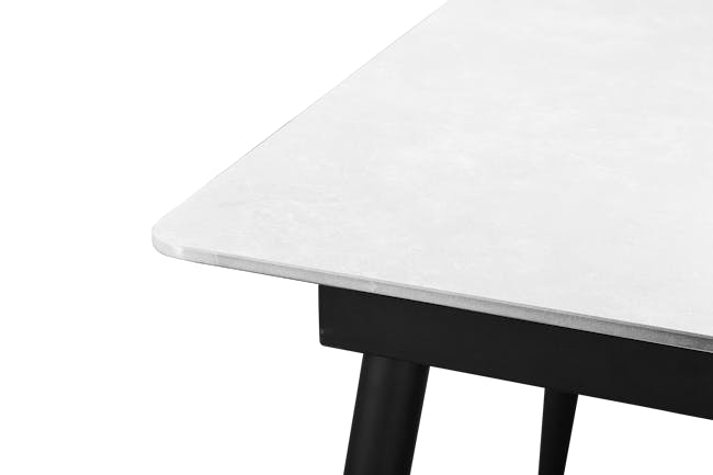 Syla Extendable Dining Table 1.3m-1.6m - Marble White (Sintered Stone) - 6