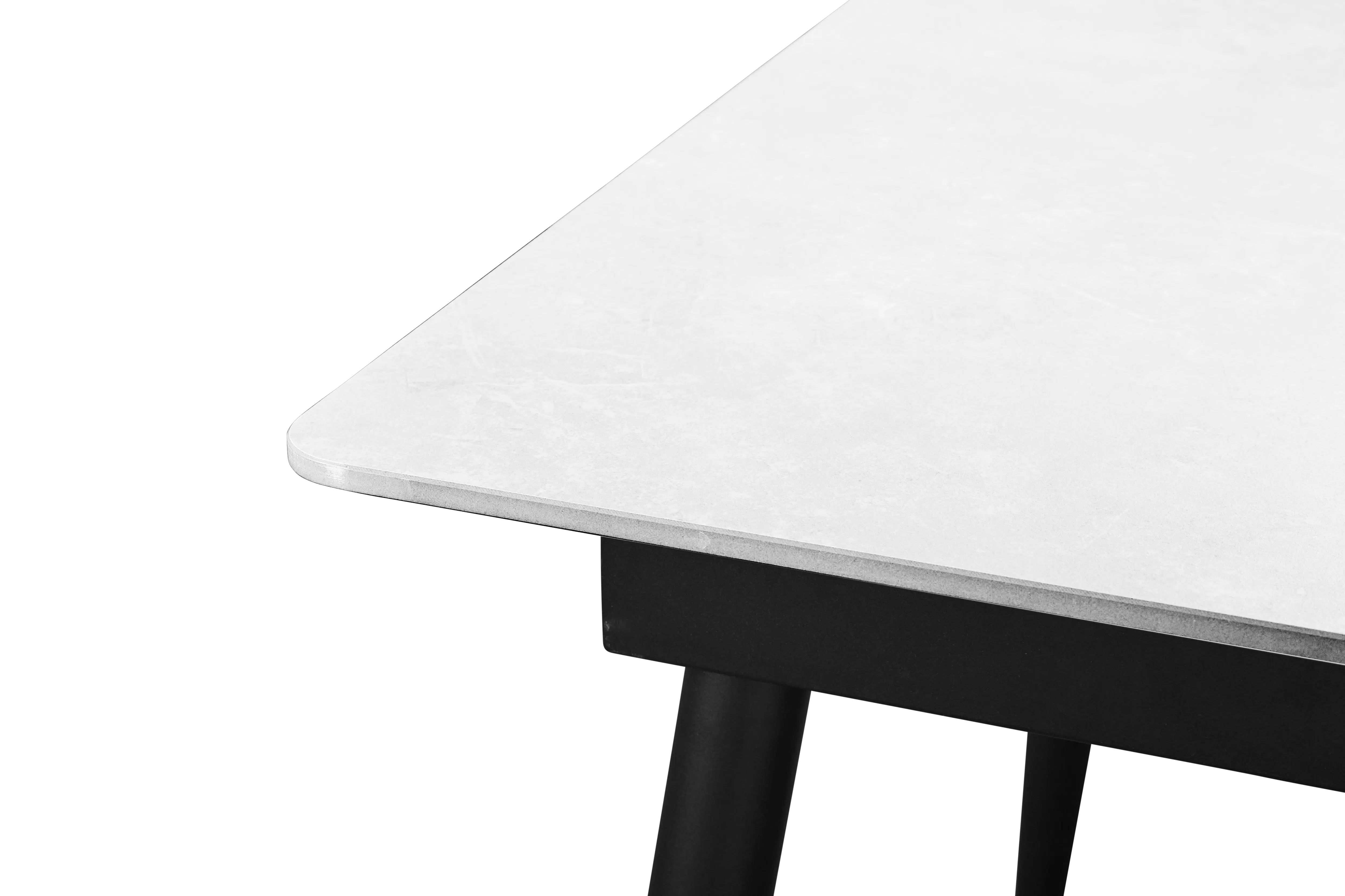 Syla Extendable Dining Table 1.6m-2m - Marble White (Sintered Stone) - 9 - Sleek and modern design, Minimalist aesthetic