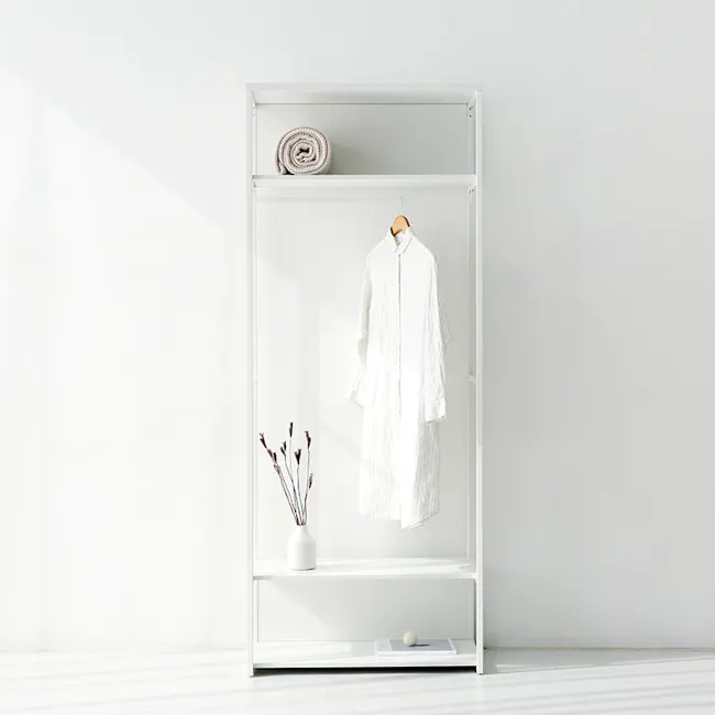 Esen Open Wardrobe with Shelf - White - 10