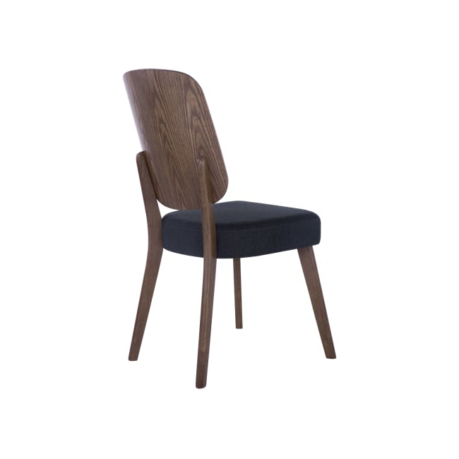 Theodore Dining Chair - Walnut, Dark Grey - 2