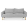 Hana 3 Seater Sofa - Light Grey - 0