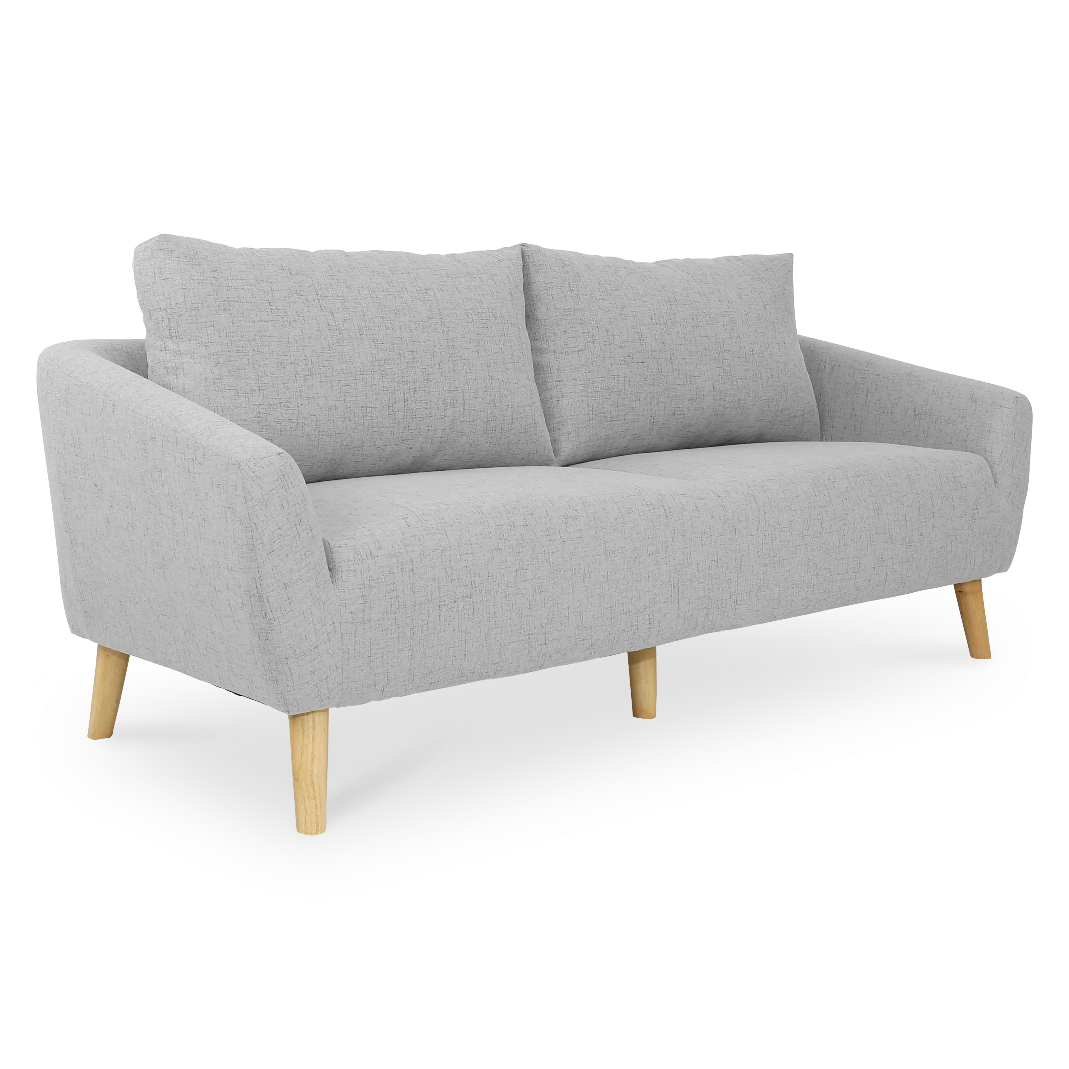 Hana 3 Seater Sofa with Hana 2 Seater Sofa - Light Grey - 12