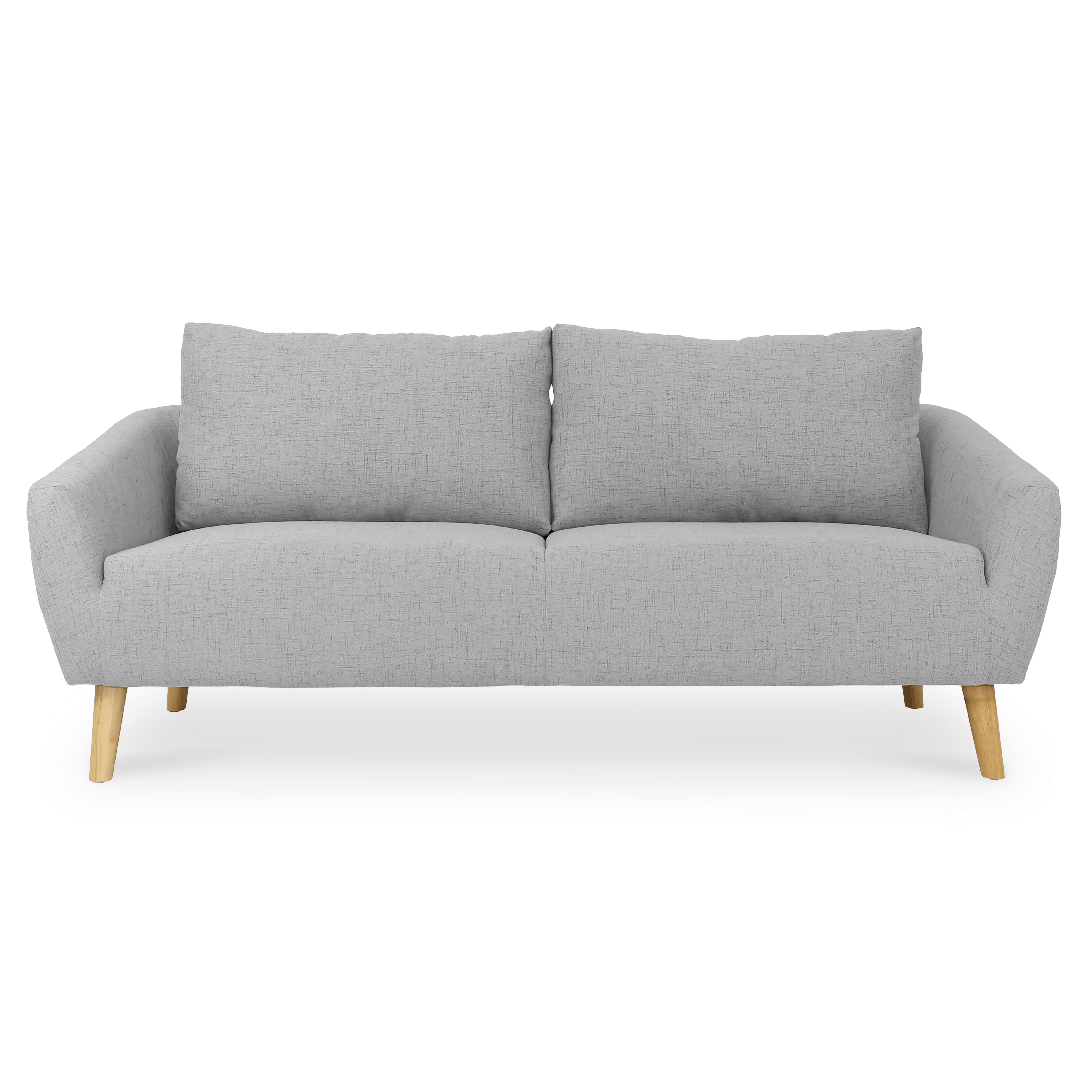 Hana 3 Seater Sofa with Hana 2 Seater Sofa - Light Grey - 24