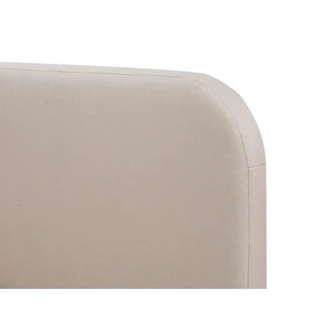 Nolan King Bed - Oatmeal - 8 - Beige fabric sofa, textured upholstery, modern design, minimalist style, neutral color