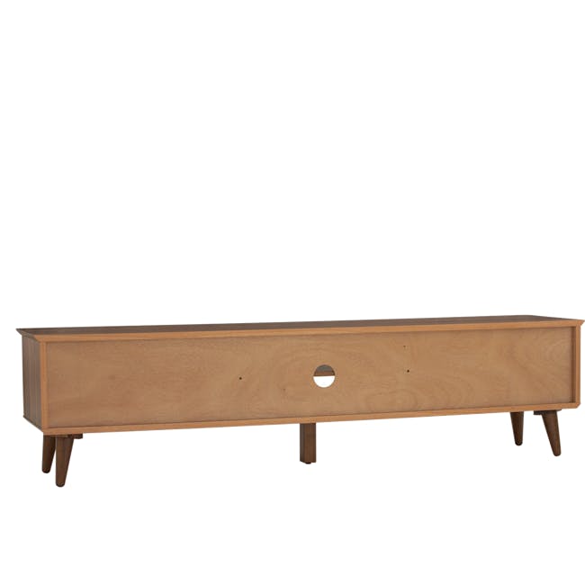 Dimitri TV Console 1.8m - 5 - Wooden side table, minimalist design, rectangular shape, natural wood finish, four legs