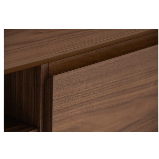 Dimitri TV Console 1.8m - 9 - Wooden surface, natural wood grain, polished finish, sleek design, minimalist style