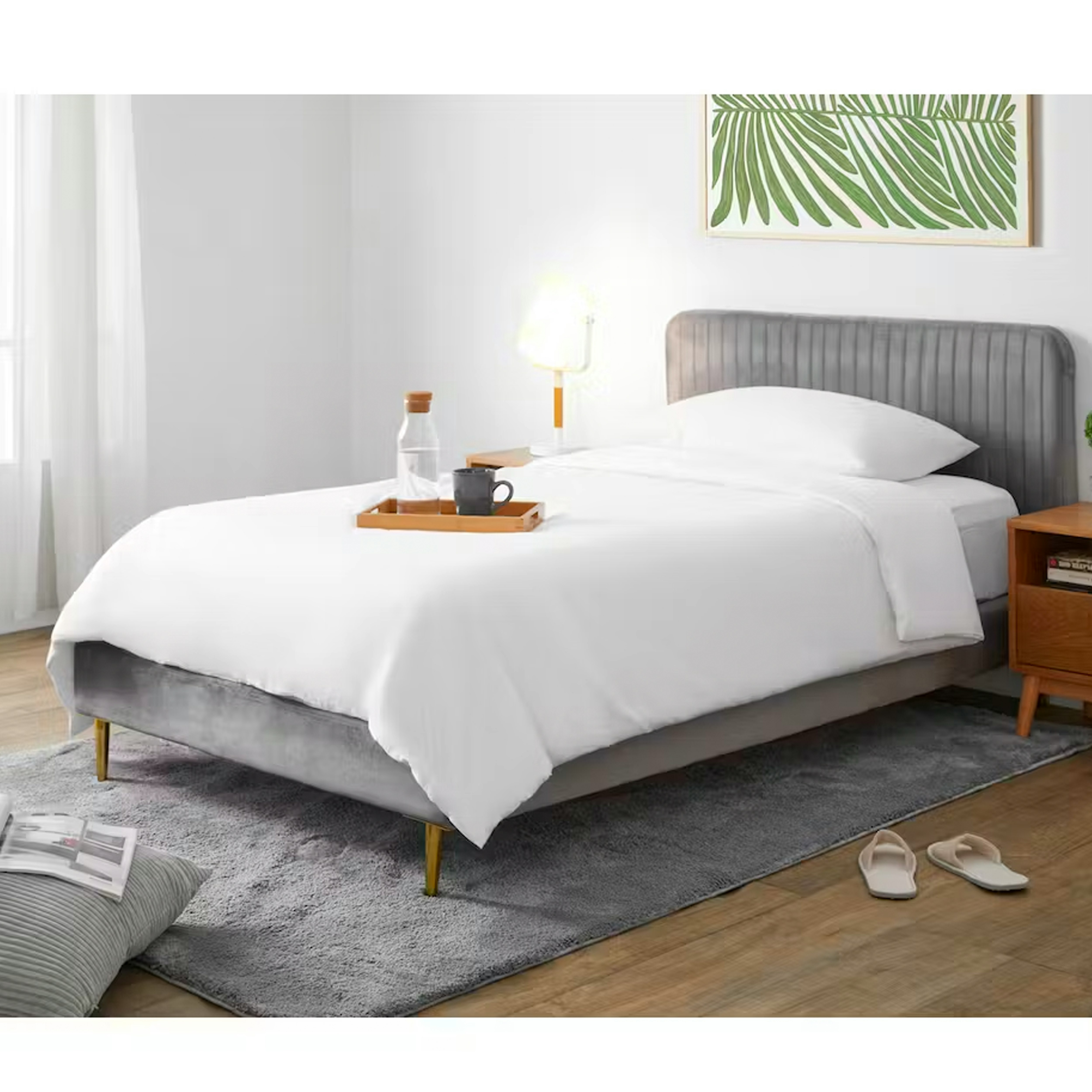 Aurora Duvet Cover Granite (2 Sizes), Aurora Bedding by HipVan HipVan