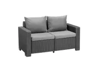 California 2 Seater Outdoor Sofa - Graphite