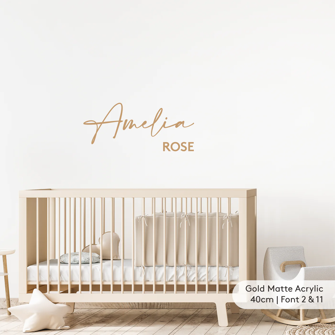 Urban Li'l Personalised Nursery Name Signage - 40cm (8 Colours)