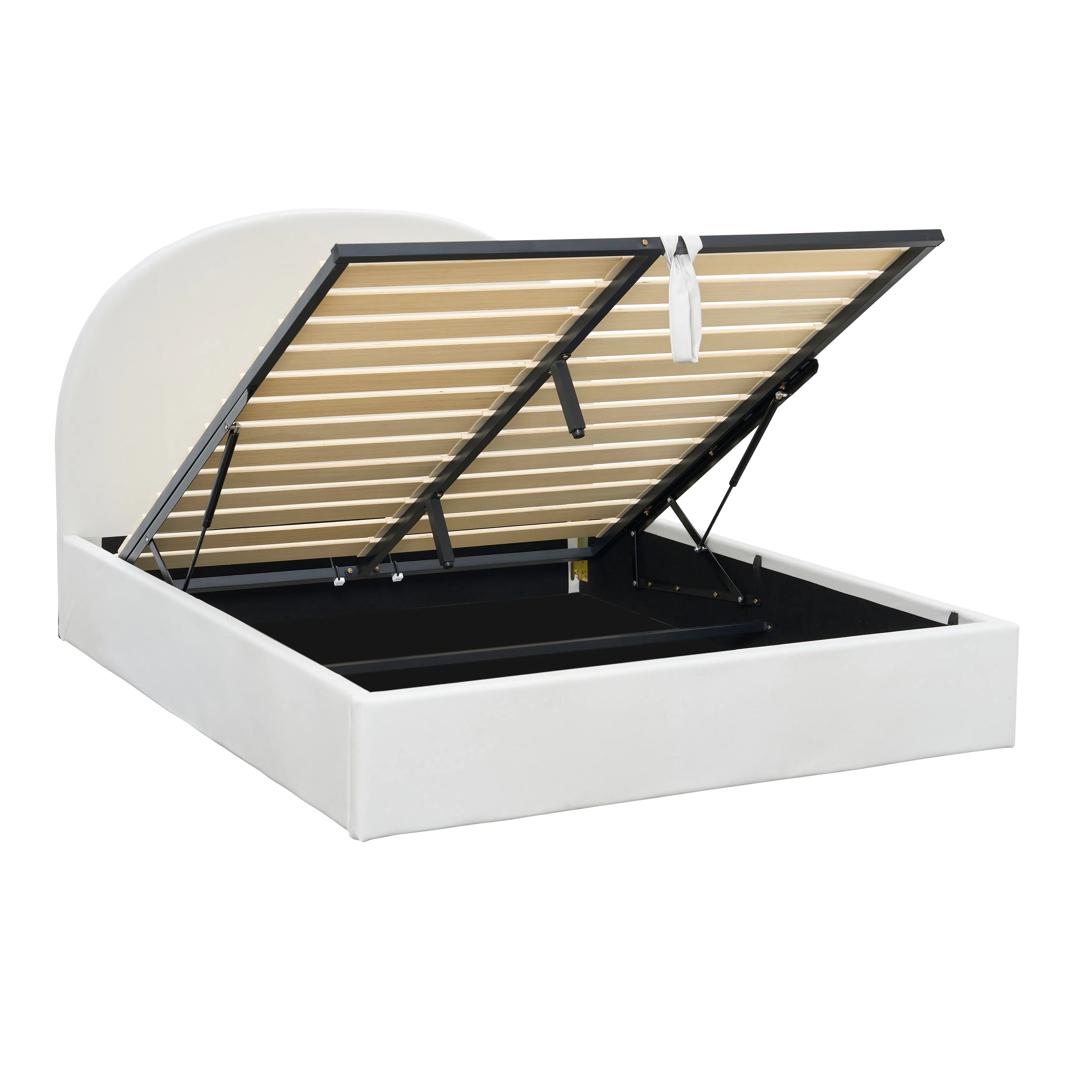 Aspen King Storage Bed - Ivory (Pet Friendly) - 12