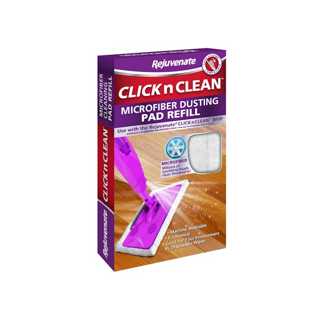 Rejuvenate Click & Clean Microfibre Dusting Pad Refill - 0