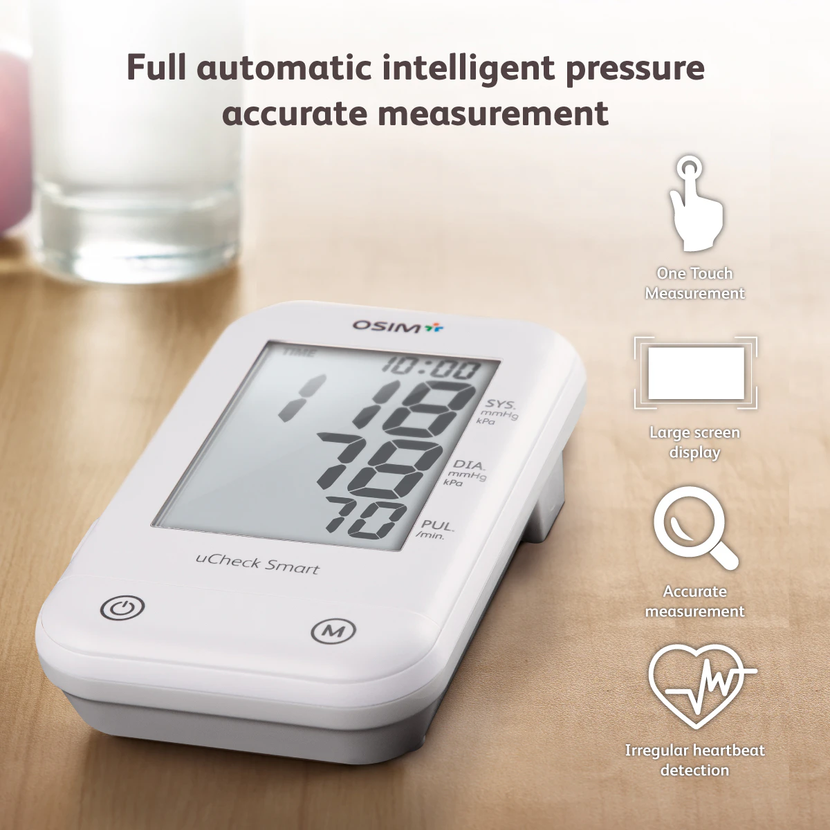 OSIM uCheck Smart Blood Pressure Monitor White, OSIM Massagers HipVan