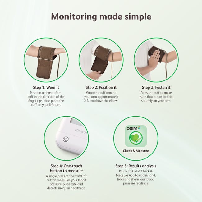OSIM uCheck Smart Blood Pressure Monitor - White - 5