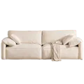 Marris 3 Seater Sofa - Ivory (Aquatex Fabric)