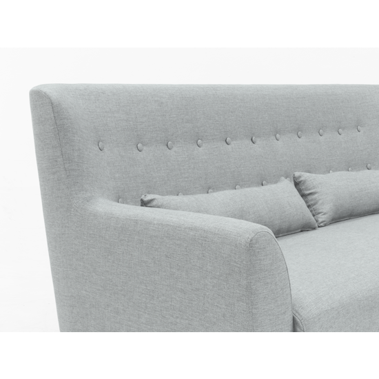 Sofia 3 Seater Sofa Silver