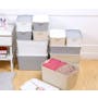 Clayton 8L White Storage Box with Grey Lid - 3