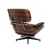 Abner Lounge Chair and Ottoman - Black (Genuine Cowhide) - 4