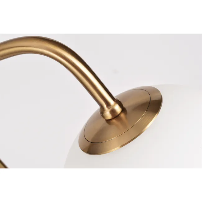 Elios Duo Marble Table Lamp - Black - 6 - Golden metallic, elegant design, curved arm, polished finish, smooth surface